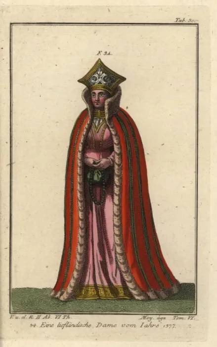 Framed Print : Lady of Livonia, Russian province, 1577 Framed Print : Lady of Livonia, Russian province, 1577