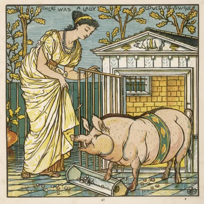Framed Print : Lady that Loved a Swine Framed Print : Lady that Loved a Swine