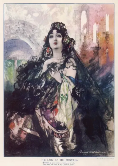 Framed Print : The Lady Of The Mantilla Framed Print : The Lady Of The Mantilla