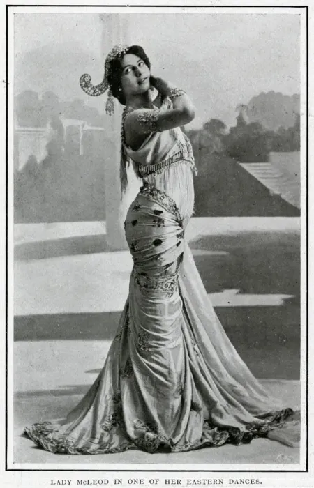Framed Print : Lady McLeod in one of her eastern dances Framed Print : Lady McLeod in one of her eastern dances