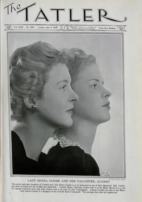 Framed Print : Lady Moira Combe with her daughter Audrey Framed Print : Lady Moira Combe with her daughter Audrey
