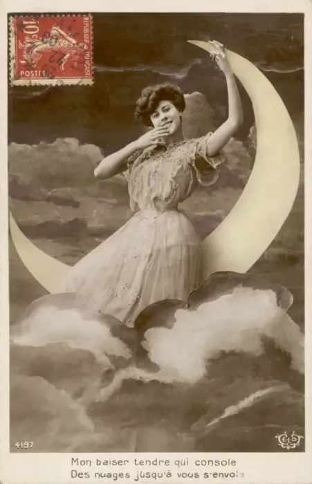 Framed Print : Lady in the Moon Framed Print : Lady in the Moon