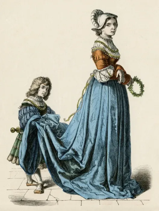 Framed Print : Lady & Page Circa 1515 Framed Print : Lady & Page Circa 1515