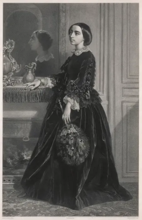 Framed Print : Lady with Peacock Fan Framed Print : Lady with Peacock Fan