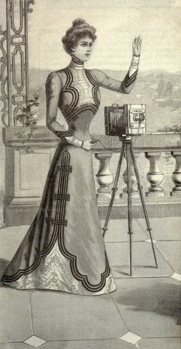 Framed Print : Lady Photographer Framed Print : Lady Photographer