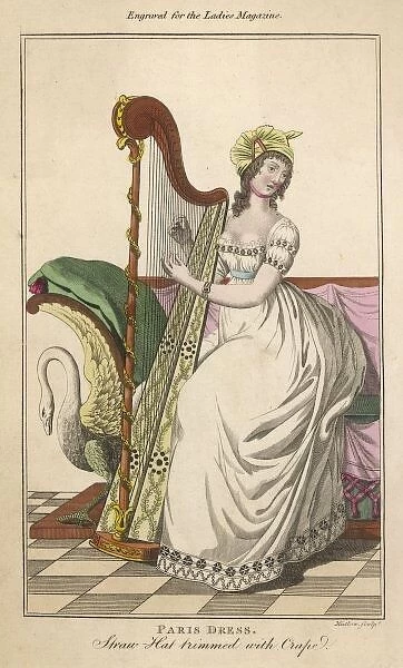Lady Plays Harp  /  1798