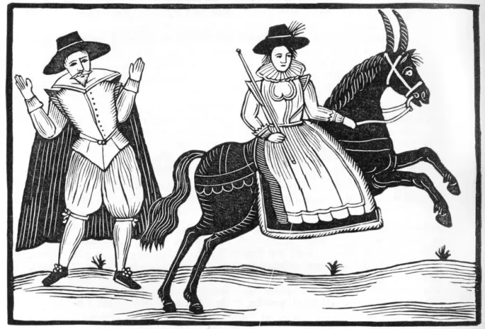 Framed Print : LADY RIDER AND GENT Framed Print : LADY RIDER AND GENT