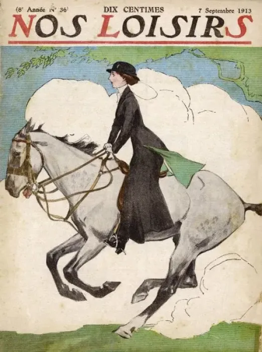 Framed Print : Lady Riding Astride 1913 Framed Print : Lady Riding Astride 1913