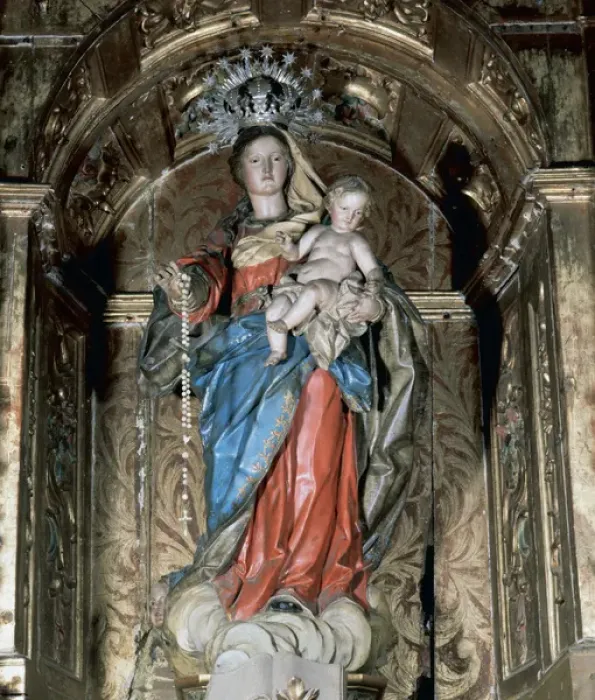 Framed Print : Our Lady of the Rosary. Baroque. Church of Saint Peter the A Framed Print : Our Lady of the Rosary. Baroque. Church of Saint Peter the A