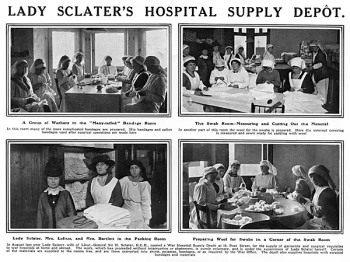 Framed Print : Lady Sclaters Hospital Supply Depot, WW1 Framed Print : Lady Sclaters Hospital Supply Depot, WW1