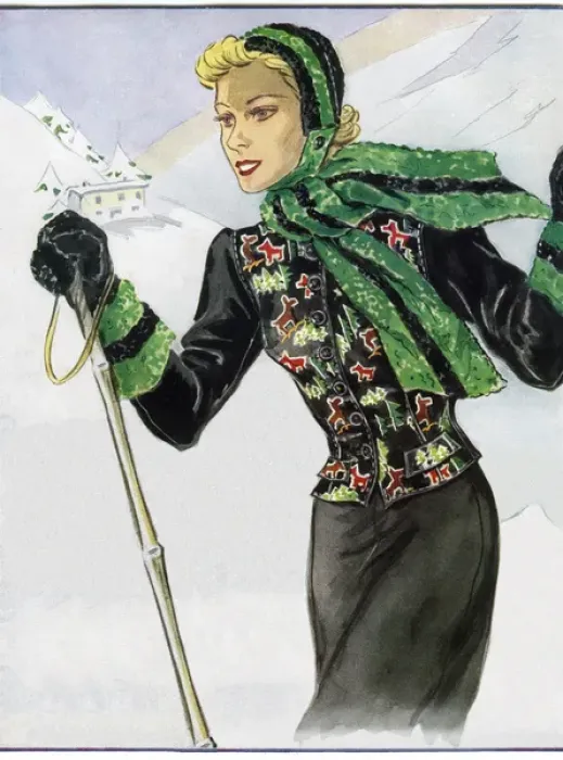 Framed Print : Lady skier Framed Print : Lady skier