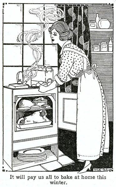 Lady at the stove 1919