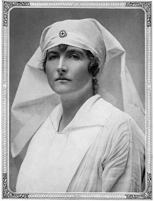 Framed Print : Lady Swettenham, an ambulance worker in France, WW1 Framed Print : Lady Swettenham, an ambulance worker in France, WW1