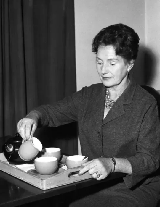 Framed Print : Lady Taking Tea Framed Print : Lady Taking Tea
