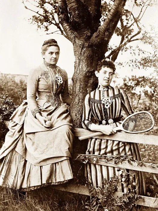 Framed Print : Lady Tennis Players early 1900s Framed Print : Lady Tennis Players early 1900s