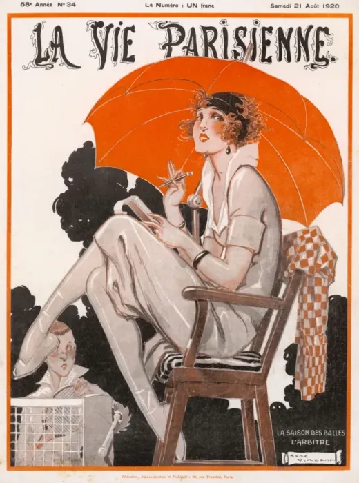 Framed Print : Lady Tennis Umpire 1920 Framed Print : Lady Tennis Umpire 1920