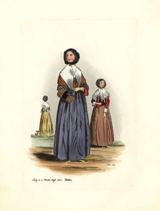 Framed Print : Lady in winter dress, 1641, reign of Charles I, from Hollar Framed Print : Lady in winter dress, 1641, reign of Charles I, from Hollar