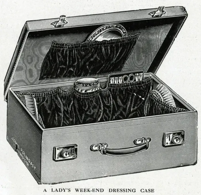 Framed Print : Ladys weekend dressing case Framed Print : Ladys weekend dressing case