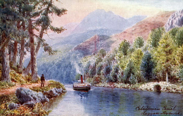 Laggan Avenue on the Caledonian Canal entered when travelling from Fort William after