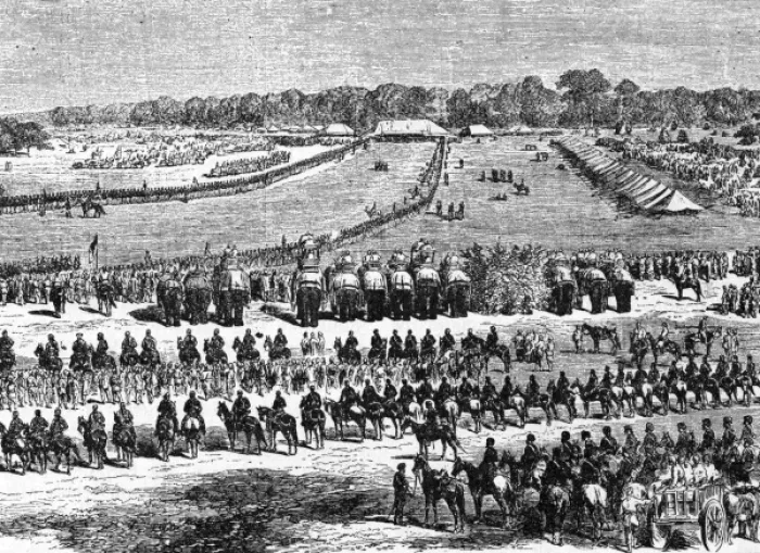 Framed Print : Lahore Durbar 1864 Framed Print : Lahore Durbar 1864