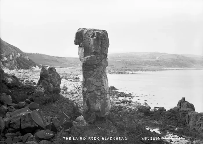 Framed Print : The Laird Rock, Blackhead Framed Print : The Laird Rock, Blackhead