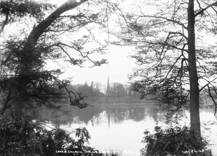 Framed Print : Lake and Church, Hillsborough Park Framed Print : Lake and Church, Hillsborough Park
