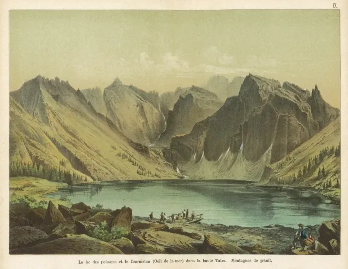 Framed Print : Lake Czarnistan in the Carpathians, Czechoslovakia Framed Print : Lake Czarnistan in the Carpathians, Czechoslovakia