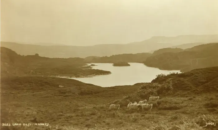 Framed Print : Lake Elsi, North Wales - Judges real photo postcard 1927 Framed Print : Lake Elsi, North Wales - Judges real photo postcard 1927
