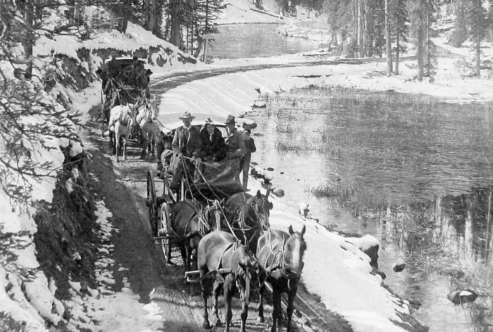 Framed Print : Lake Isa Yellowstone Park USA early 1900s Framed Print : Lake Isa Yellowstone Park USA early 1900s