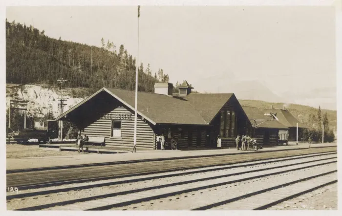 Framed Print : Lake Louise railroad depot, Alberta, Canada Framed Print : Lake Louise railroad depot, Alberta, Canada