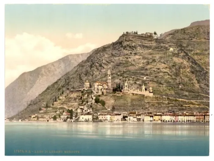 Framed Print : Lake of Lugano, Morcote, Tessin, Switzerland Framed Print : Lake of Lugano, Morcote, Tessin, Switzerland