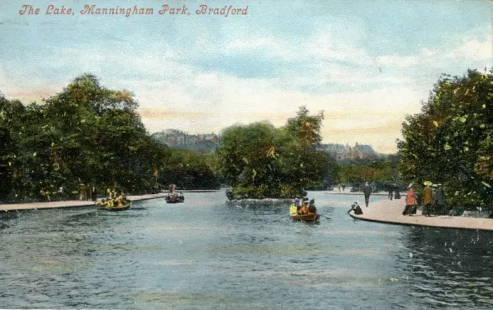 Framed Print : The Lake - Manningham Park, Bradford, Yorkshire Framed Print : The Lake - Manningham Park, Bradford, Yorkshire
