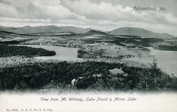 Framed Print : Lake Placid and Mirror Lake, Adirondack Mountains, NY State Framed Print : Lake Placid and Mirror Lake, Adirondack Mountains, NY State