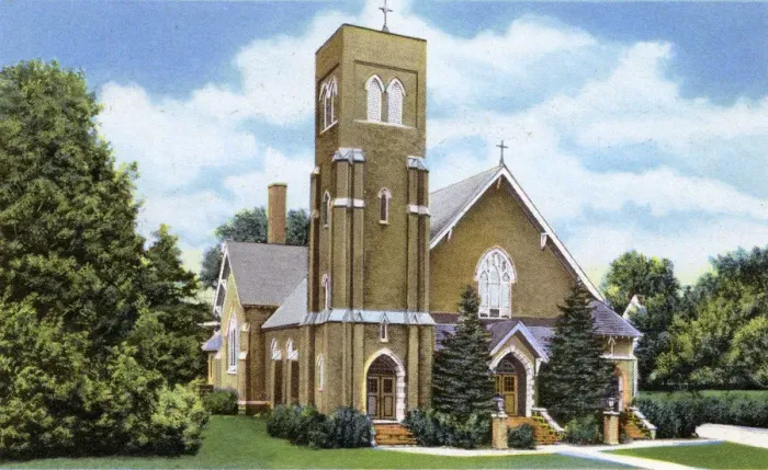 Framed Print : Lake Placid, N. Y. USA - St Agnes Catholic Church Framed Print : Lake Placid, N. Y. USA - St Agnes Catholic Church