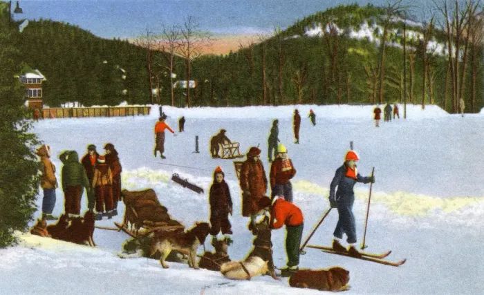 Framed Print : Lake Placid, N. Y. USA - Winter - The Club Skating Rink Framed Print : Lake Placid, N. Y. USA - Winter - The Club Skating Rink