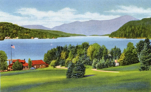 Lake Placid, N.Y. USA - View from Signal Hill
