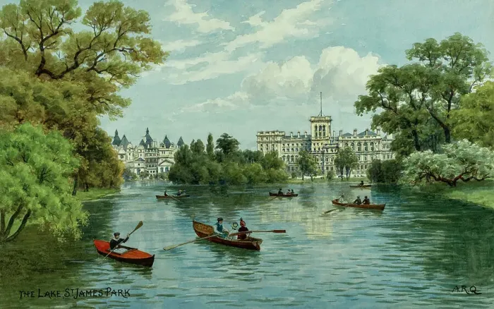 Framed Print : The Lake, St James's Park, London Framed Print : The Lake, St James's Park, London