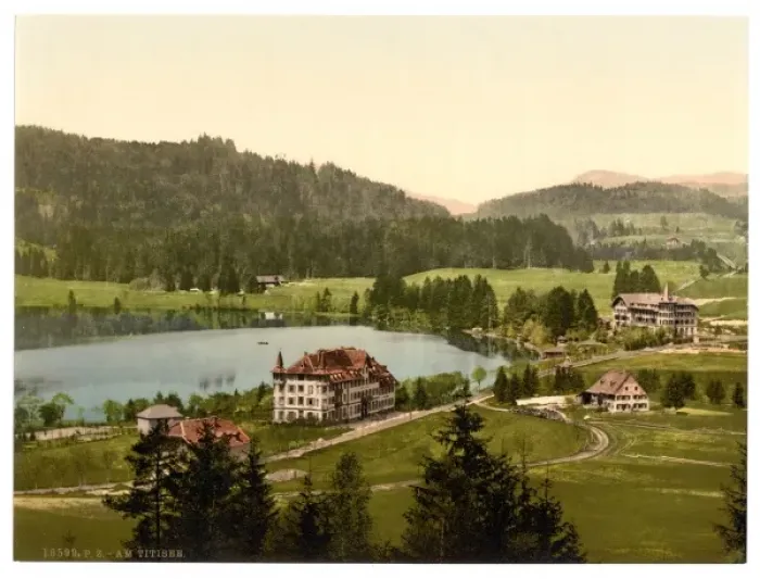 Framed Print : On the lake, Titisee, Black Forest, Baden, Germany
