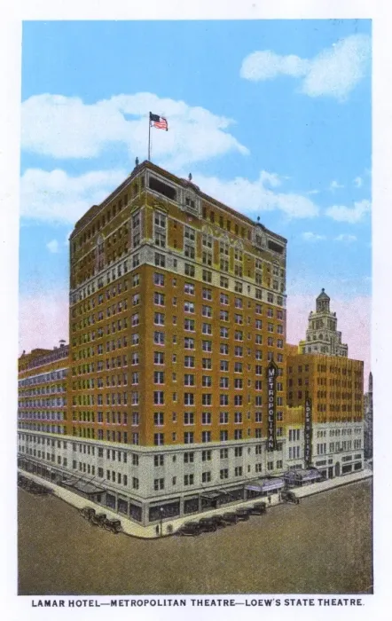 Framed Print : Lamar Hotel and two theatres, Houston, Texas, USA Framed Print : Lamar Hotel and two theatres, Houston, Texas, USA