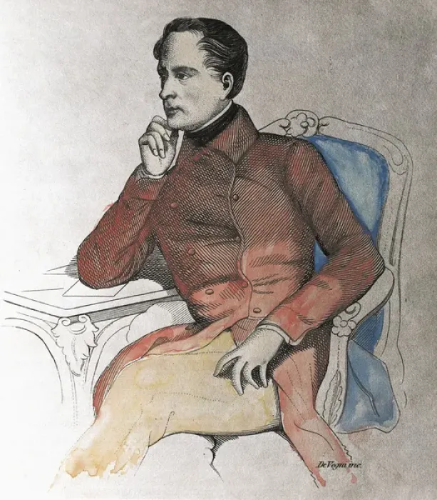 Framed Print : LAMARTINE, Alphonse de (1790-1869). French politician Framed Print : LAMARTINE, Alphonse de (1790-1869). French politician