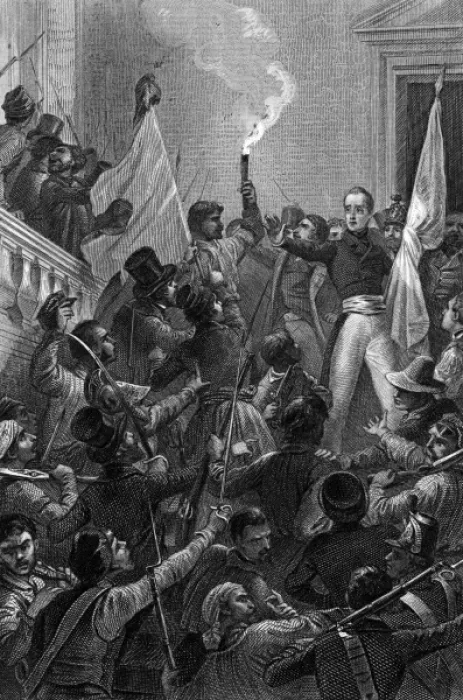 Framed Print : Lamartine and the Flags Framed Print : Lamartine and the Flags