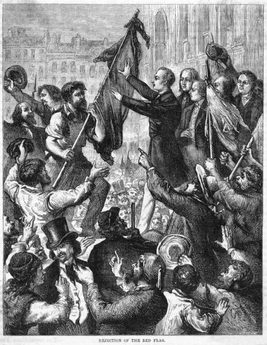 Framed Print : Lamartine and the Flags2 Framed Print : Lamartine and the Flags2