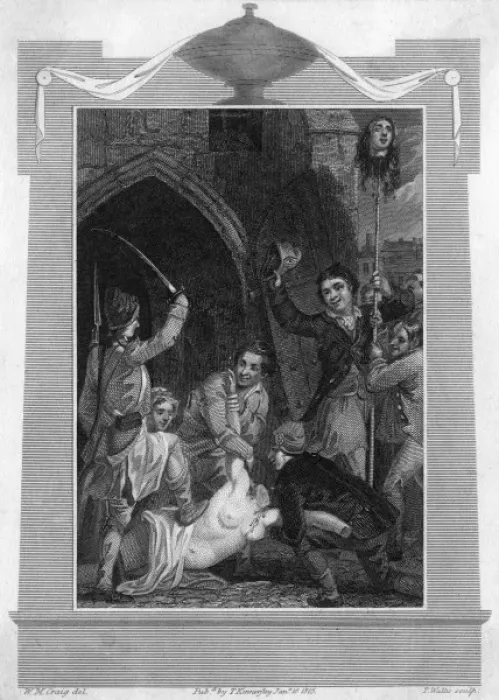 Framed Print : Lamballe Murdered - 1 Framed Print : Lamballe Murdered - 1