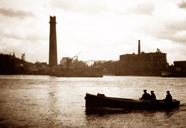 Lambeth Shot Tower, London, early 1900s