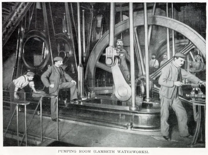 Framed Print : Lambeth Waterworks, supplying fresh water to parts of south London Framed Print : Lambeth Waterworks, supplying fresh water to parts of south London