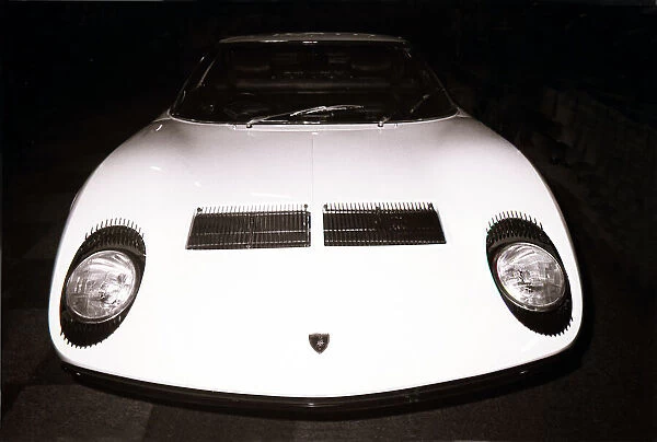 Lamborghini Miura on display at The 1970 London Motor Show #23373210