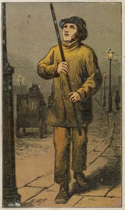 Framed Print : Lamplighter