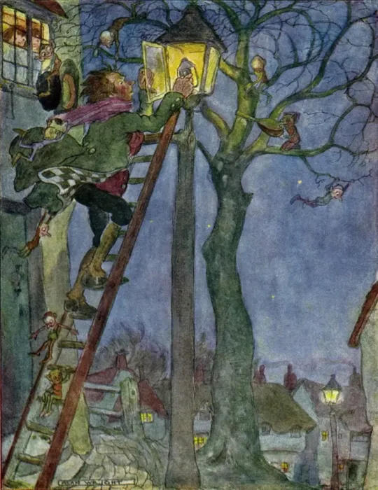 Framed Print : The lamplighter Framed Print : The lamplighter