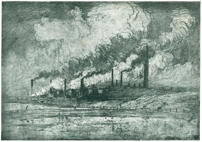 Framed Print : A Lancashire Ironworks Framed Print : A Lancashire Ironworks