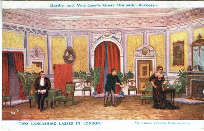 Framed Print : Two Lancashire Lasses in London by Arthur Shirley &s Vane Framed Print : Two Lancashire Lasses in London by Arthur Shirley &s Vane